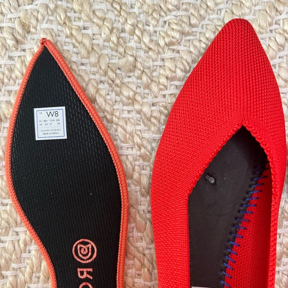 Rothy’s The Point Women’s Flats in Bright Red - Picture 10 of 10